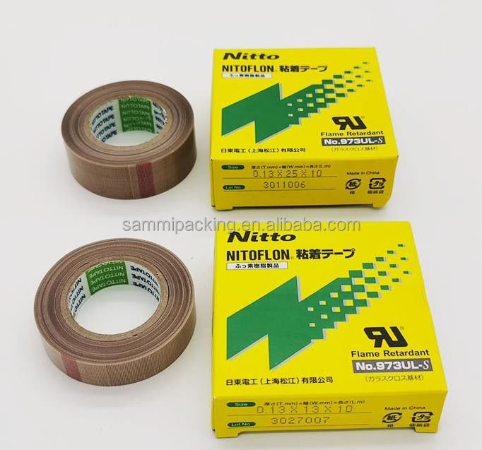 Nitto 973UL Nitto 903 PTFE ফাইবারগ্লাস টেপ সিলিং জন্য ফিল্ম টেপ Nitto টেপ 0.13mm × 13mm × 10m 973UL-S