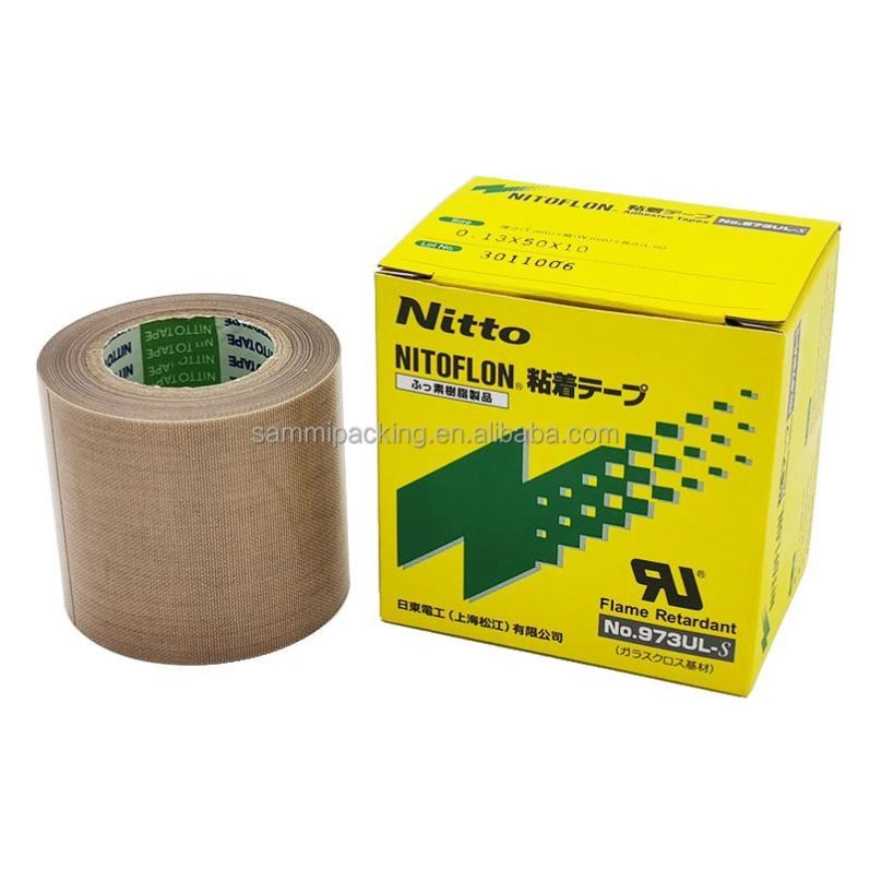Nitto 973UL Nitto 903 PTFE ফাইবারগ্লাস টেপ সিলিং জন্য ফিল্ম টেপ Nitto টেপ 0.13mm × 13mm × 10m 973UL-S