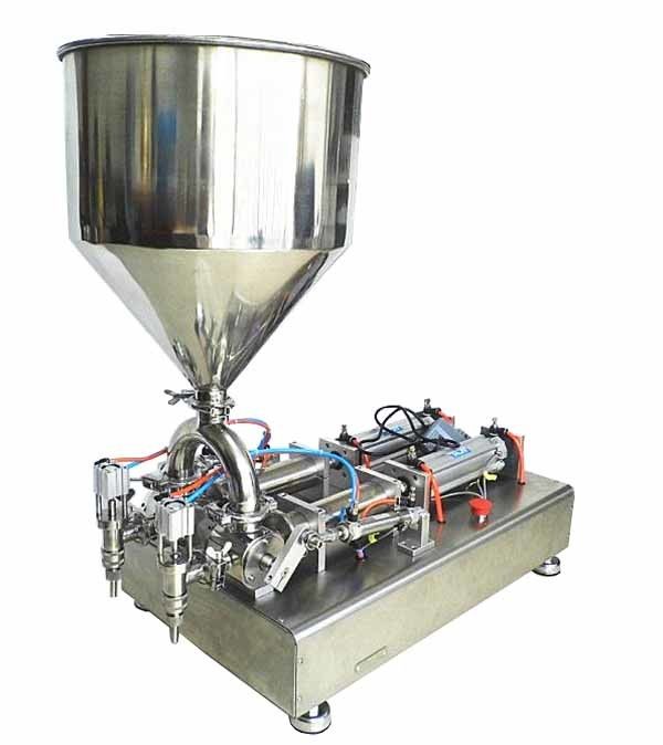 220V ডাবল হেডস সেমি অটোমেটিক ক্রিম ফিলিং মেশিন কসমেটিক পেস্ট কেচআপ সস জন্য