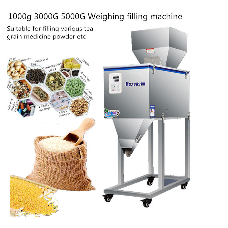 50g-5000g ইন্টেলিজেন্ট অটোমেটিক কফি চিলি স্পাইস ডিসপেনসিং গ্রানুল পাউডার ফিলিং মেশিন ফুড প্যাকেজিং ফিলিং Mach