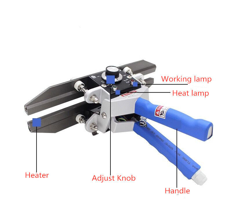 16 ইঞ্চি তাপ Crimp সিলার ব্যাগ Crimper হাত ধরে রাখা সিলার তাপমাত্রা নিয়ন্ত্রক জন্য Mylar অ্যালুমিনিয়াম ফয়েল Kraft ব্যাগ