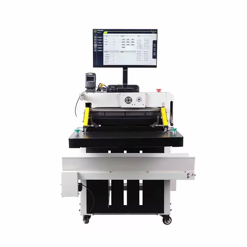 DFD-50I ব্যাগ সিলিং এবং লেবেলিং মেশিন স্বয়ংক্রিয় এক্সপ্রেস ব্যাগ প্যাকার ইকমার্স ব্যাগিং সিস্টেম প্যাকিং মেশিন অটো ব্যাগার