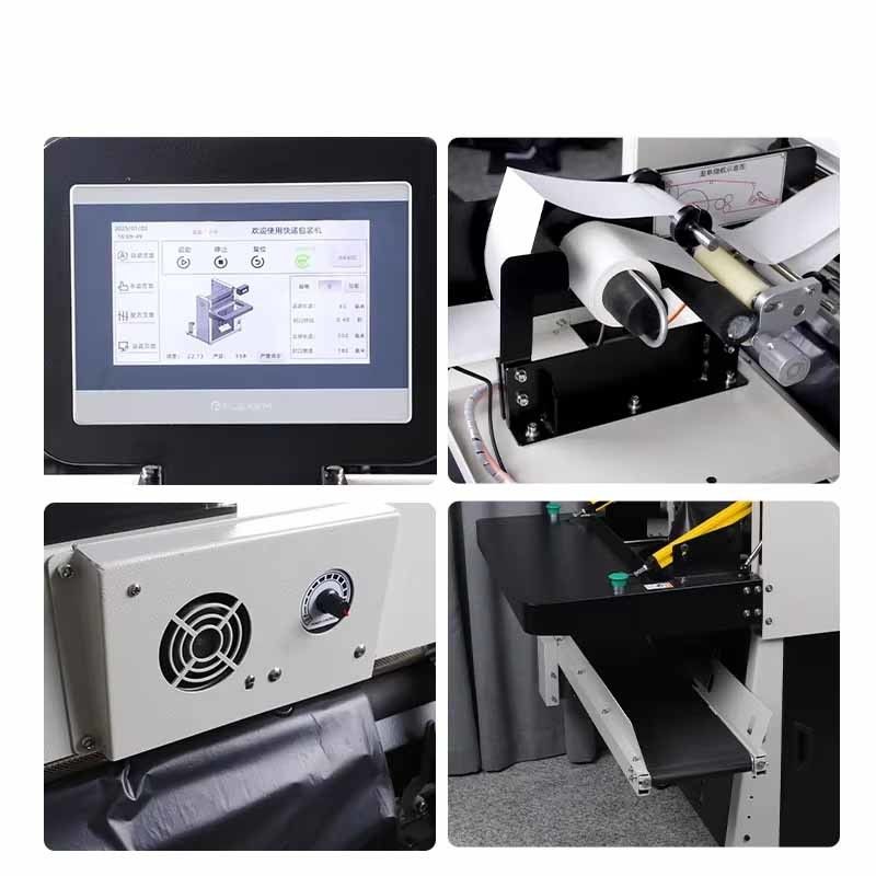 ই-কমার্স এক্সপ্রেস কালো পিই ব্যাগের জন্য স্বয়ংক্রিয় প্যাকিং মেশিন বইয়ের মতো দৈনন্দিন প্রয়োজনীয়তা পূরণ করে পোশাক খেলনা হার্ডওয়্যার