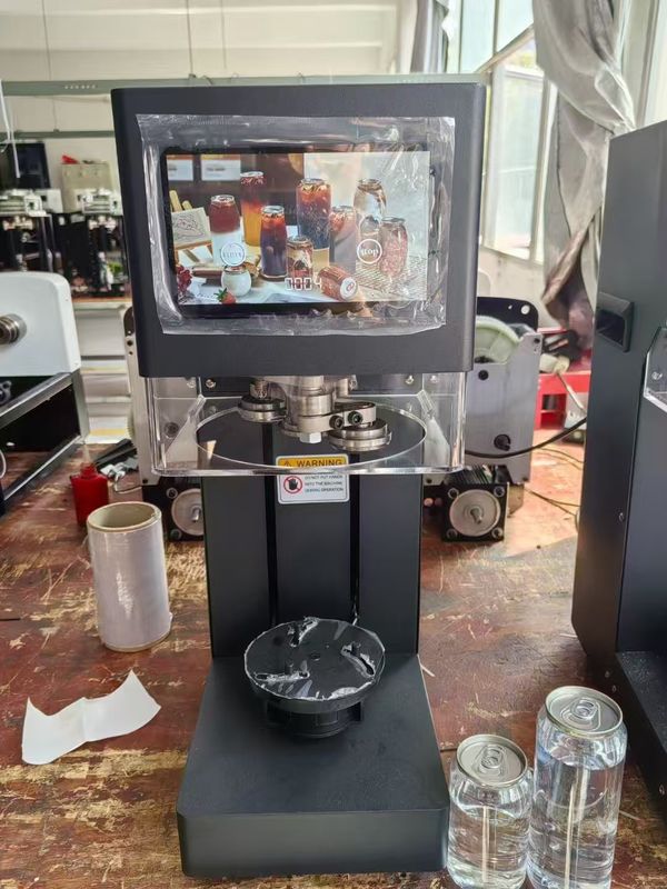 টাচ স্ক্রিন ইন্টেলিজেন্ট ক্যান সিমিং মেশিন পেট টুনা ক্যান সিলার সোডা পপ ক্যানিং মেশিন প্লাস্টিক ক্যান সিলিং মেশিন