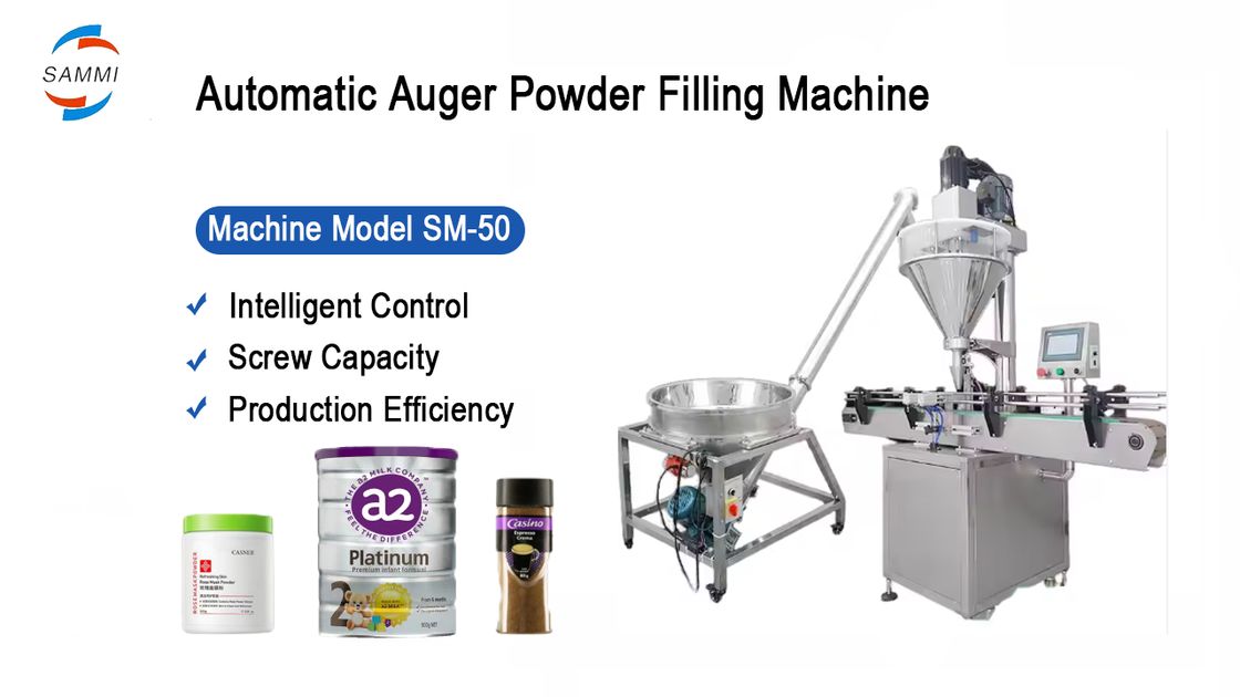 পেঁয়াজ মশলা জন্য স্বয়ংক্রিয় গুঁড়া ভর্তি মেশিন কফি দাঁত গুঁড়া পরিমাণগত প্যাকেজিং উত্পাদন লাইন