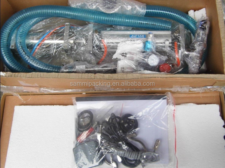 ১০০-১০০০ মিলি হরিজোন্টাল স্ব-নিষ্কাশন ফিলিং মেশিন, টেবিলের উপরে ম্যানুয়াল পিস্টন তরল ফিলার