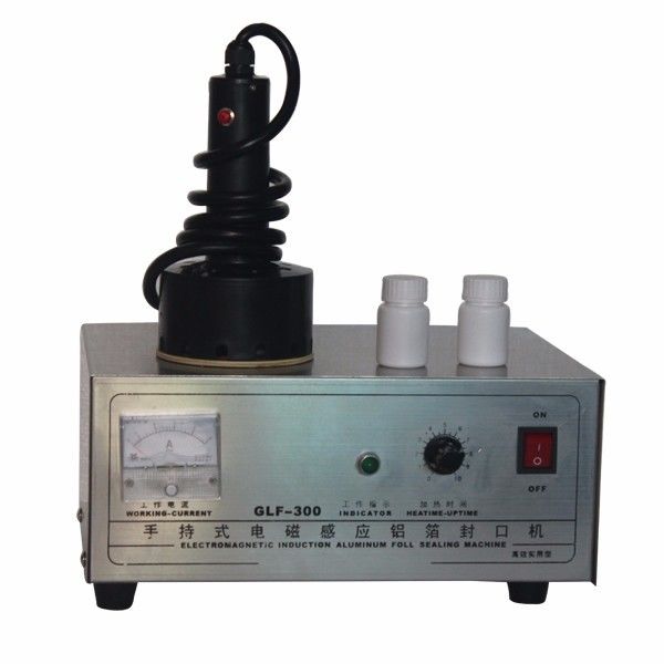 নতুন প্রকার GLF-300 ইন্ডাকশন অ্যালুমিনিয়াম ফয়েল সিলিং মেশিন, প্লাস্টিক স্ক্রু থ্রেড সিলার, পোর্টেবল রাউন্ড বোতল ঢাকনা সিলার