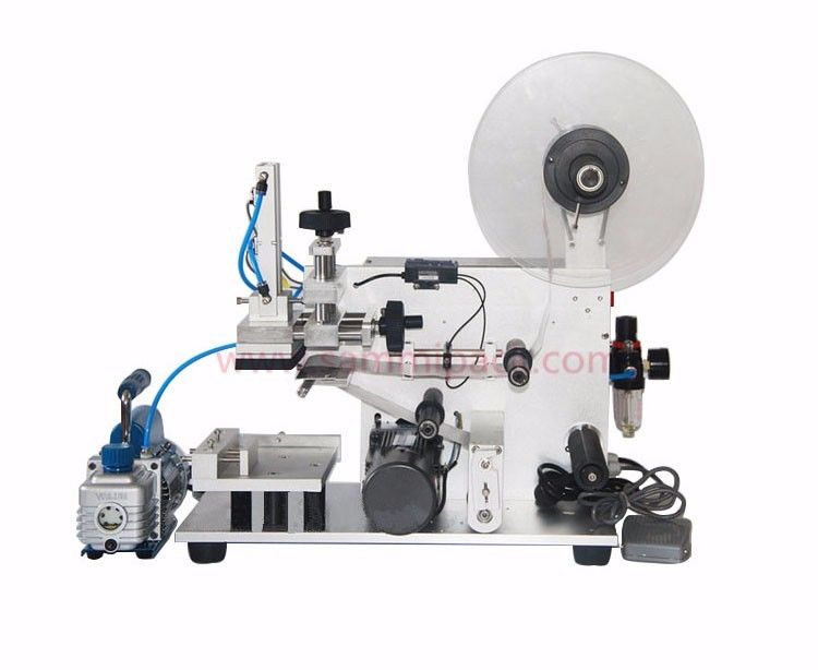 গরম বিক্রয় আধা স্বয়ংক্রিয় বর্গক্ষেত্র বোতল লেবেলিং মেশিন / উচ্চ গতির ওয়াইপ-আরাউন্ড লেবেলার / লেবেলিং মেশিন