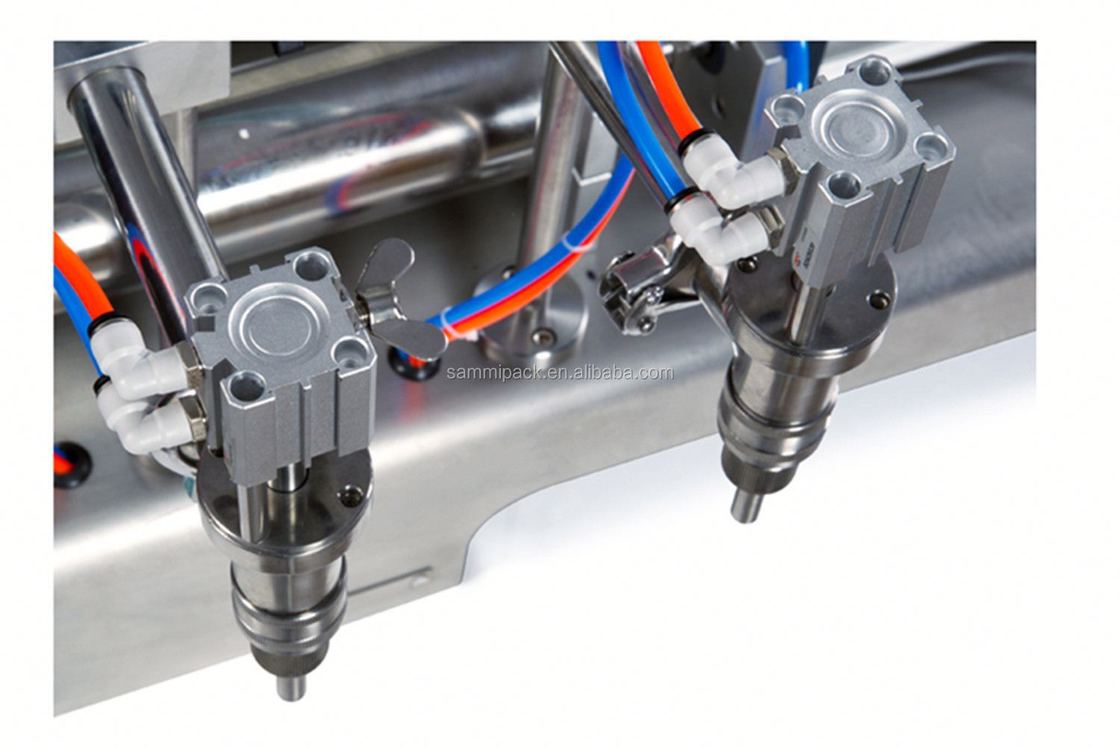 ছোট আকারের PET প্লাস্টিকের কাঁচের বোতল তরল ফিলিং মেশিন ২ হেড সেমি স্বয়ংক্রিয় ফিলিং মেশিন ১০০০-৫০০০ML