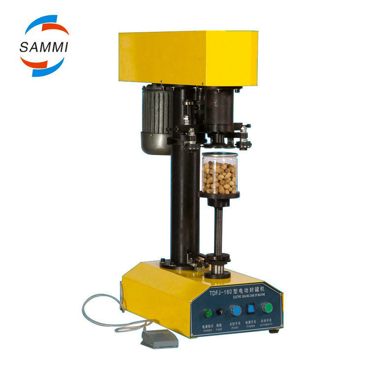 100% ওয়ারেন্টি Tdfj-160 পেট বোতল সিলিং মেশিন / ক্যানিং সিমার / টিন ক্যানের জন্য ক্যান সিলার