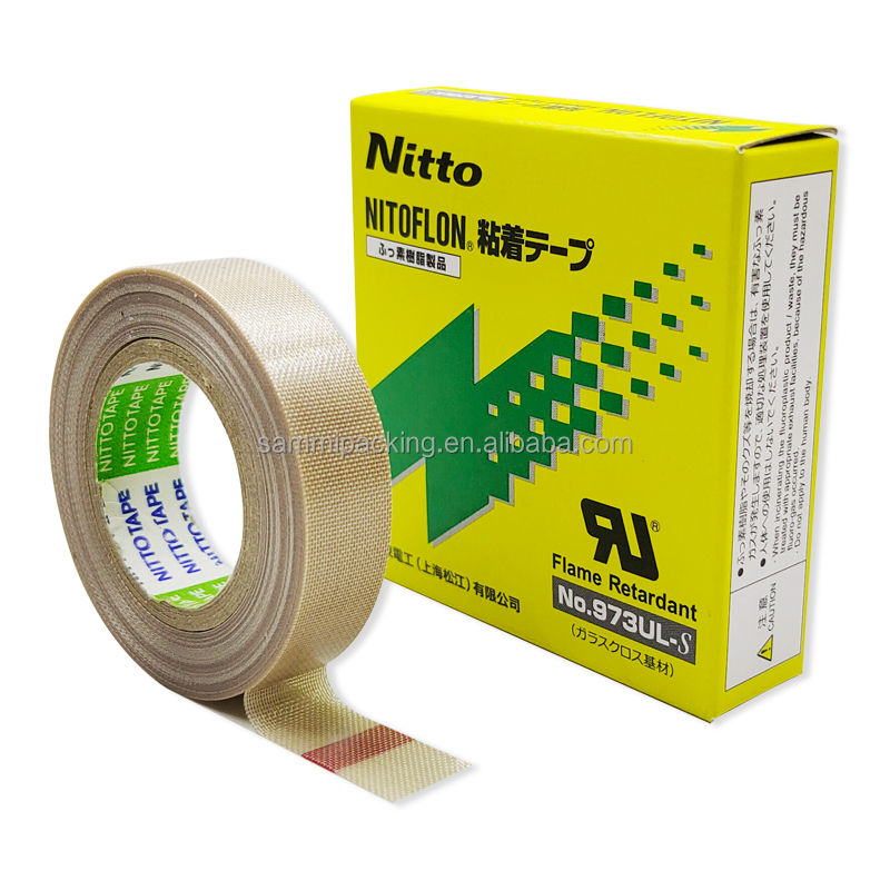 NITTO PTFE 973UL 13mm19mm Te Flon সিলিকন উচ্চ তাপমাত্রা তাপ প্রতিরোধী তাপ প্রতিরোধী সিলিং টেপ