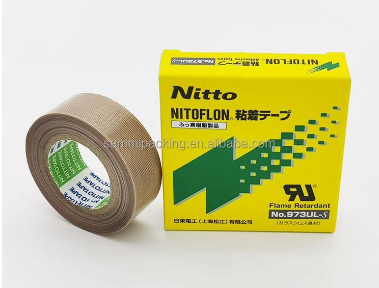 NITTO PTFE 973UL 13mm19mm Te Flon সিলিকন উচ্চ তাপমাত্রা তাপ প্রতিরোধী তাপ প্রতিরোধী সিলিং টেপ