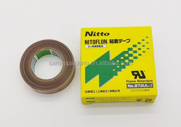 NITTO PTFE 973UL 13mm19mm Te Flon সিলিকন উচ্চ তাপমাত্রা তাপ প্রতিরোধী তাপ প্রতিরোধী সিলিং টেপ