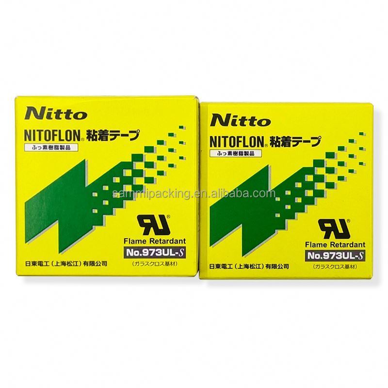 Nitto 973UL উচ্চ মানের তাপ প্রতিরোধী PTFE আঠালো সিলিকন বেল্ট গরম গলিত ব্যাগ সিলিং টেপ