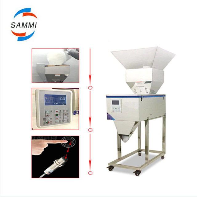 ছোট আধা স্বয়ংক্রিয় টেবিলটপ বৈদ্যুতিক ডিজিটাল নিয়ন্ত্রণ মশলা চা কফি কণা গ্রানুল ওজন ভর্তি মেশিন ফিলার