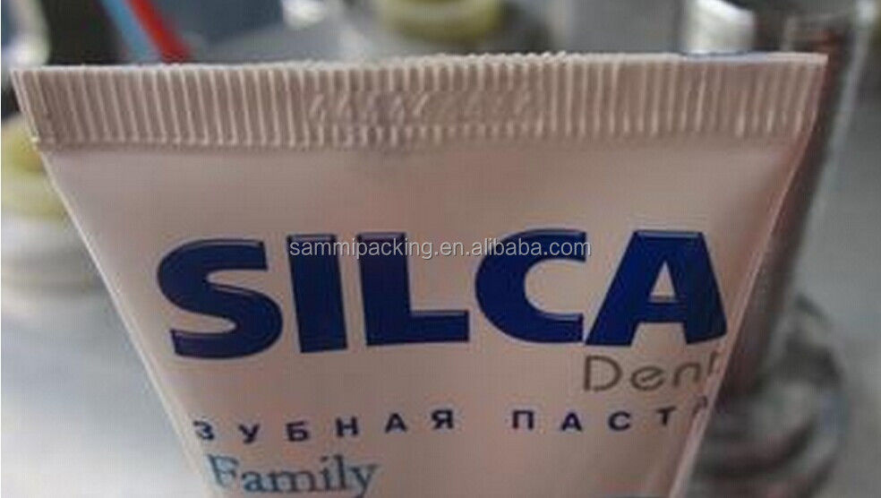 অর্ধ স্বয়ংক্রিয় ম্যানুয়াল আলট্রাসনিক প্রসাধনী পেস্ট টুথপেস্ট প্লাস্টিক নরম টিউব সিলার সিলিং মেশিন টিউব টেইল সিলার