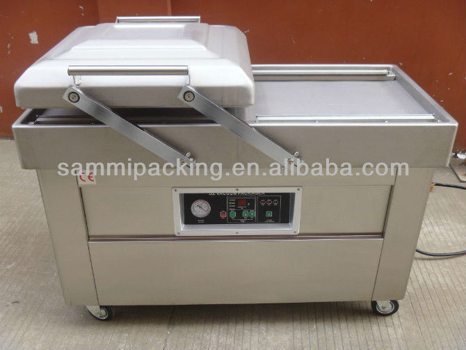 গরুর মাংসের জন্য মাল্টিফাংশন ডাবল চেম্বার ভ্যাকুয়াম প্যাকিং মেশিন বেকন চিকেন টোফু বাদাম সমুদ্রের খাবার