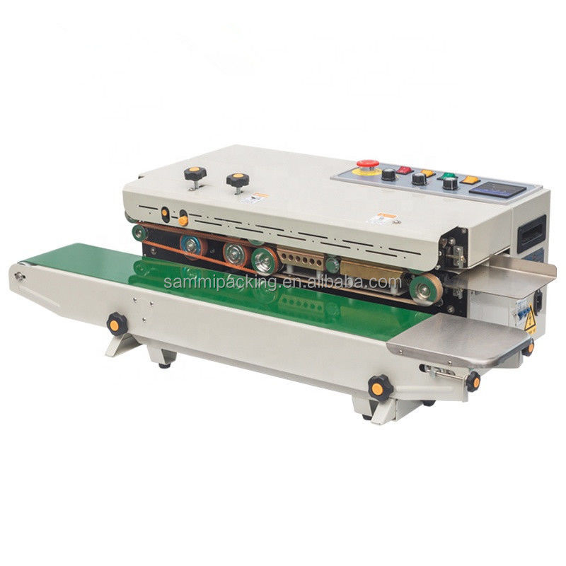 অর্ধ-স্বয়ংক্রিয় অনুভূমিক ব্যাগ সিলিং মেশিন বক্স ফয়েল জন্য বৈদ্যুতিক ম্যানুয়াল চালিত তাপ সিলিং প্যাচ তারিখ মুদ্রণ অন্তর্ভুক্ত