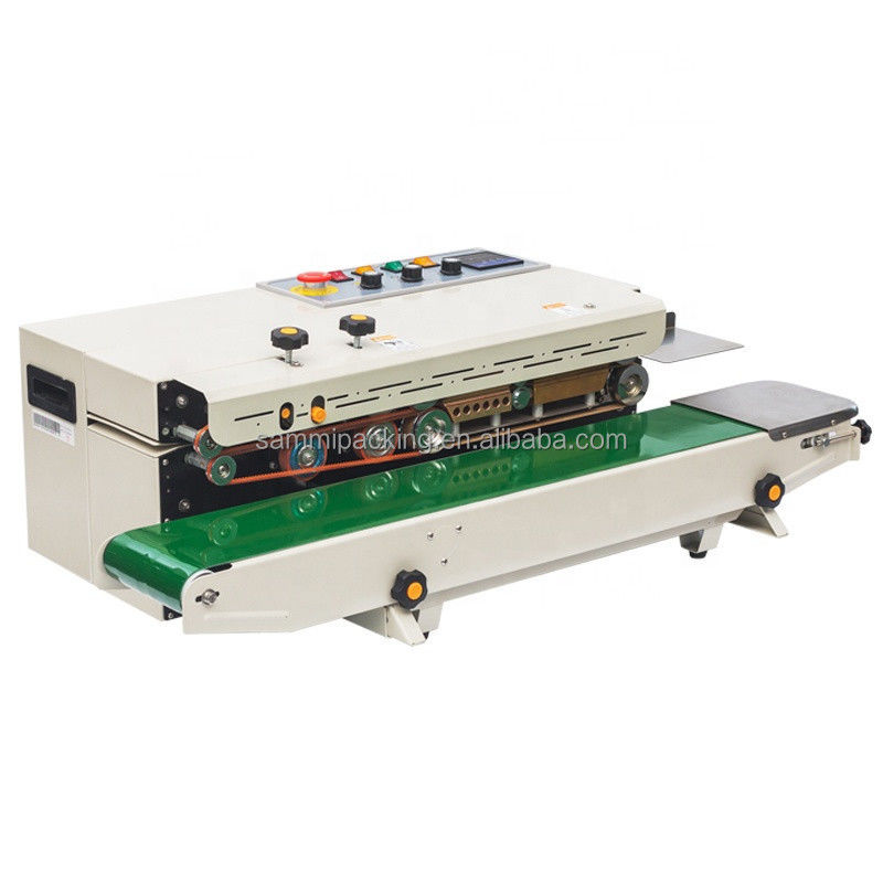 2025 সহজ অপারেশন অনুভূমিক বৈদ্যুতিক খাদ্য ব্যাগ জিপার টাইপ পাউচ হিট ব্যান্ড সিলার প্যাকিং মেশিন