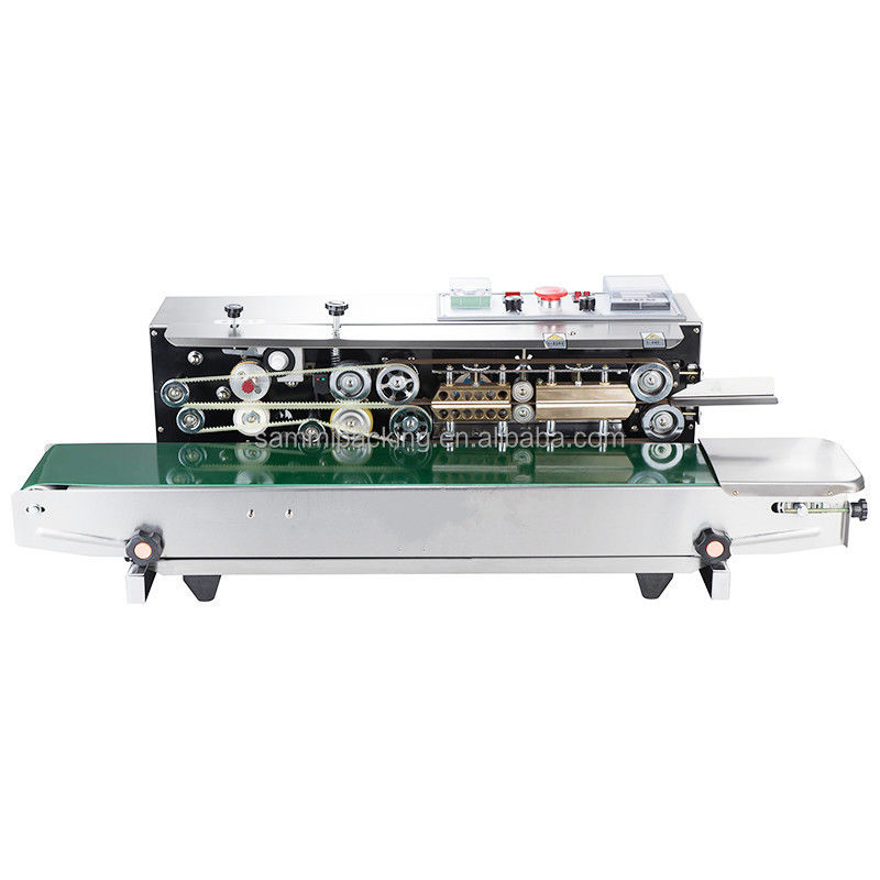 2025 সহজ অপারেশন অনুভূমিক বৈদ্যুতিক খাদ্য ব্যাগ জিপার টাইপ পাউচ হিট ব্যান্ড সিলার প্যাকিং মেশিন