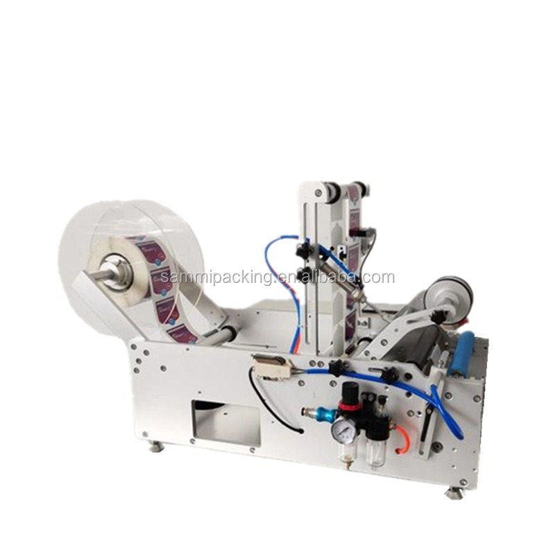 চমৎকার কর্মক্ষমতা উচ্চ গতি রাউন্ড আধা স্বয়ংক্রিয় দুই পাশের স্টিকার লেবেলিং মেশিন বিক্রয়ের জন্য