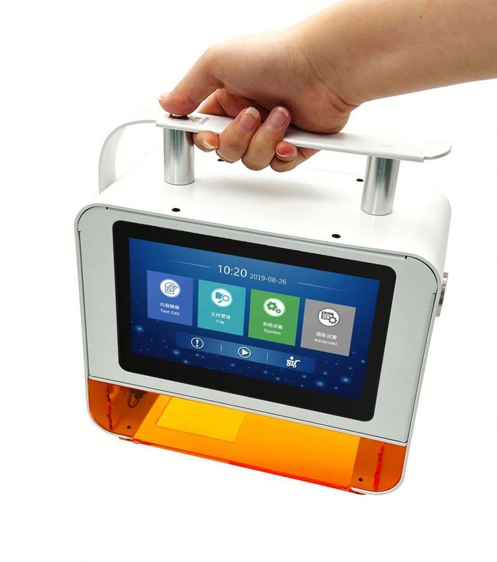 গ্যারান্টি ১০০% ভাল মানের পোর্টেবল ডেস্কটপ তারিখ লোগো কোড ইউভি লেজার প্রিন্টার ফাইবার লেজার মার্কিং মেশিন