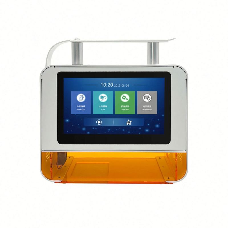 গ্যারান্টি ১০০% ভাল মানের পোর্টেবল ডেস্কটপ তারিখ লোগো কোড ইউভি লেজার প্রিন্টার ফাইবার লেজার মার্কিং মেশিন