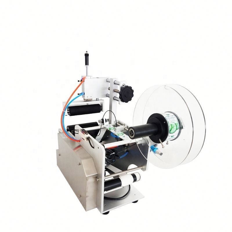 বোতলগুলির জন্য উচ্চ দক্ষতা সম্পন্ন আধা-স্বয়ংক্রিয় বায়ুসংক্রান্ত লেবেলার মেশিন, সহজে পরিচালনাযোগ্য কাঠের কার্টন মোটর বিয়ারিং পিএলসি গিয়ারবক্স