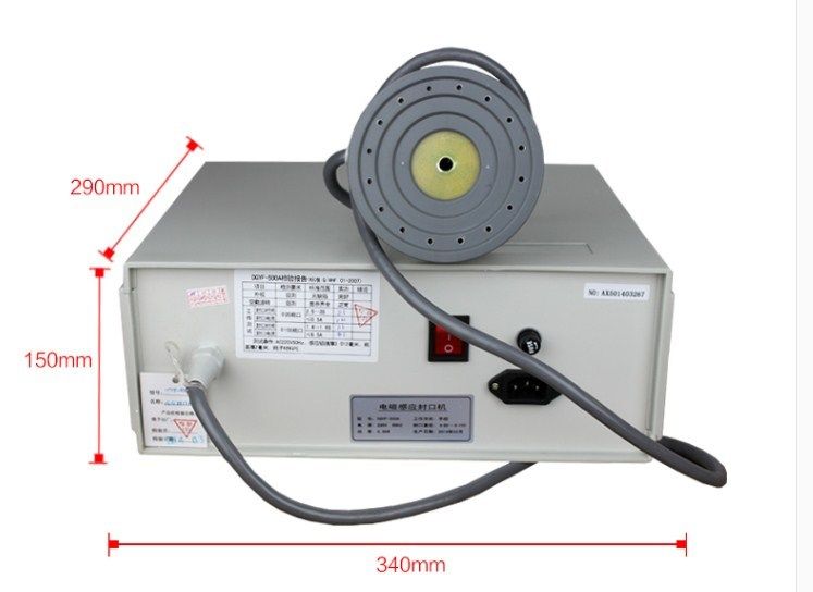 হ্যান্ডহেল্ড ইলেক্ট্রোম্যাগনেটিক ইন্ডাকশন সিলার 20-100 মিমি বোতল ঢাকনা মুখ সিলিং পোর্টেবল অ্যালুমিনিয়াম ফয়েল গ্যাসকেট সিলিং মেশিন
