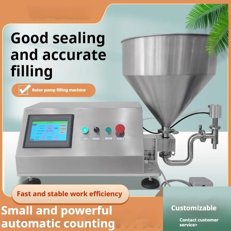2025 ঘন তরল জন্য সর্বশেষ রোটারি পাম্প ফিলিং মেশিন প্রসাধনী / খাদ্য জন্য ক্রিম & পেস্ট