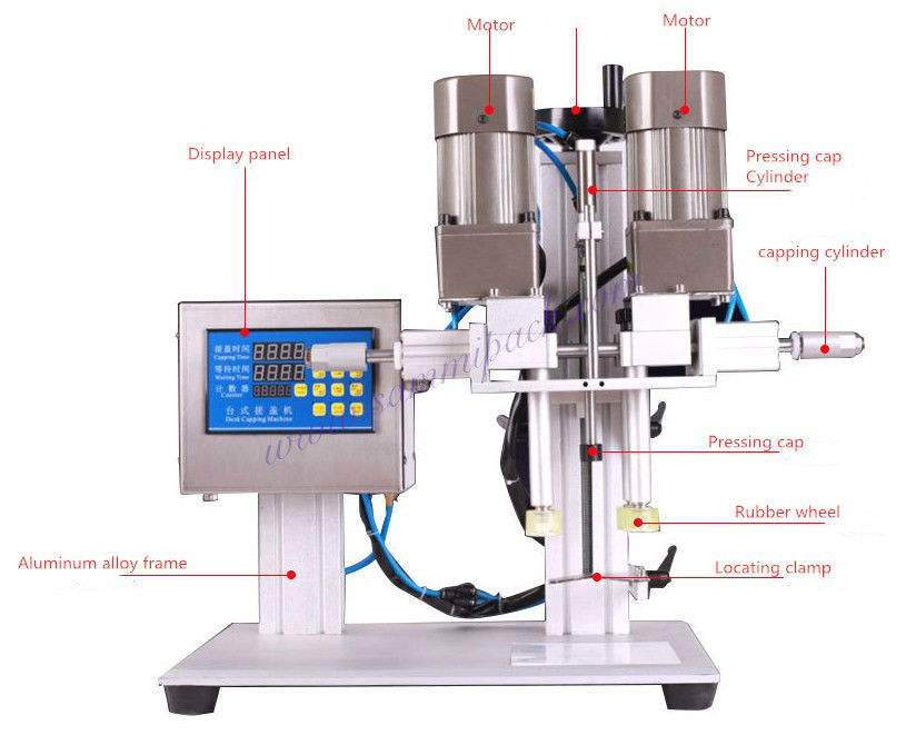 টেকসই শিল্প প্লাস্টিকের বোতল সিলার স্ক্রু ক্যাপার হার্বাল টিঙ্কচার জার ক্যাপিং সরঞ্জাম ক্যাপিং মেশিন