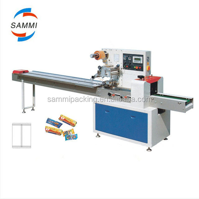 বহুমুখী অনুভূমিক বালিশ প্যাকেজিং মেশিন কুকিজ চকলেট বার পানীয় প্রধান ফাংশন ফর্ম পূরণ সীল কাটা ইঞ্জিন