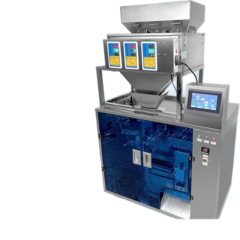 সম্পূর্ণ স্বয়ংক্রিয় বৈদ্যুতিক খাদ্য মেশিন পাউচ গ্রানুল বীজ চা বাদাম ফিড পরিমাণগত জিপার ব্যাগ প্রি-মেড ব্যাগ প্লাস্টিকের জন্য