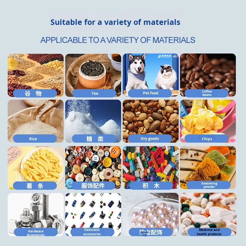 সম্পূর্ণ স্বয়ংক্রিয় বৈদ্যুতিক খাদ্য মেশিন পাউচ গ্রানুল বীজ চা বাদাম ফিড পরিমাণগত জিপার ব্যাগ প্রি-মেড ব্যাগ প্লাস্টিকের জন্য