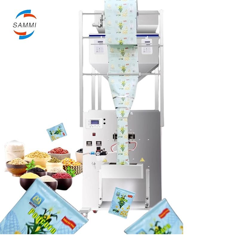 পাইকারি নতুন মাল্টিফাংশনাল ডাবলহেড চিনি ভর্তি কফি বিন ওজন প্যাকিং মেশিন 500g 1000g উচ্চ মানের সঙ্গে