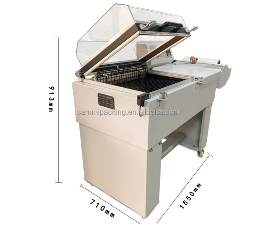 FM-5540 সঙ্কোচন মোড়ানো মেশিন ২ ইন ১ POF PVC সঙ্কোচন ফিল্ম সঙ্কোচন প্যাকিং মেশিন