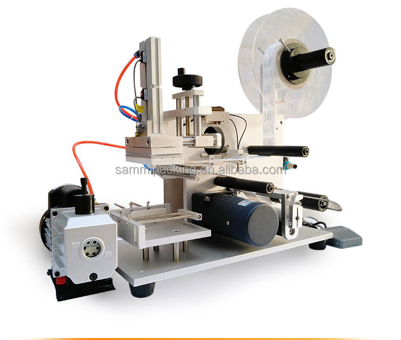 নতুন ডিজাইন সেমি স্বয়ংক্রিয় ফ্ল্যাট স্ব-আঠালো স্টিকার মোড়ানো কর্নার বক্স লেবেলিং মেশিন