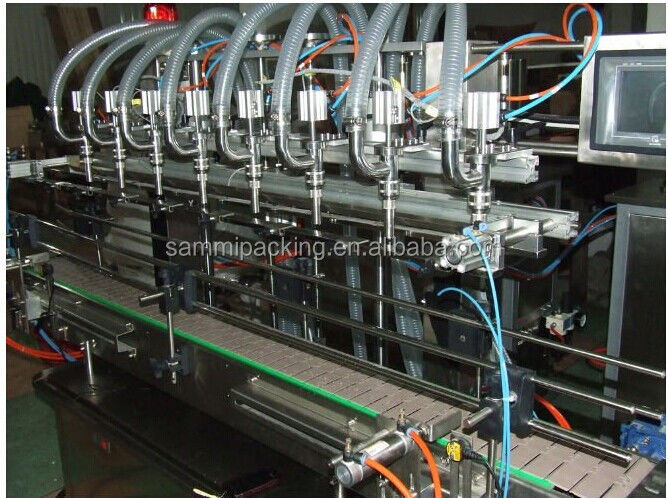 স্বয়ংক্রিয় উৎপাদন মেশিন বোতল তরল ভর্তি ক্যাপিং লেবেলিং লাইন কমলা জুস মেশিন জল তেল স্টেইনলেস স্টিল