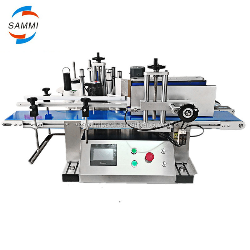 Automatic Round Bottle Labeler with PLC Touch Screen and Compact Design for 220V/50HZ Operation