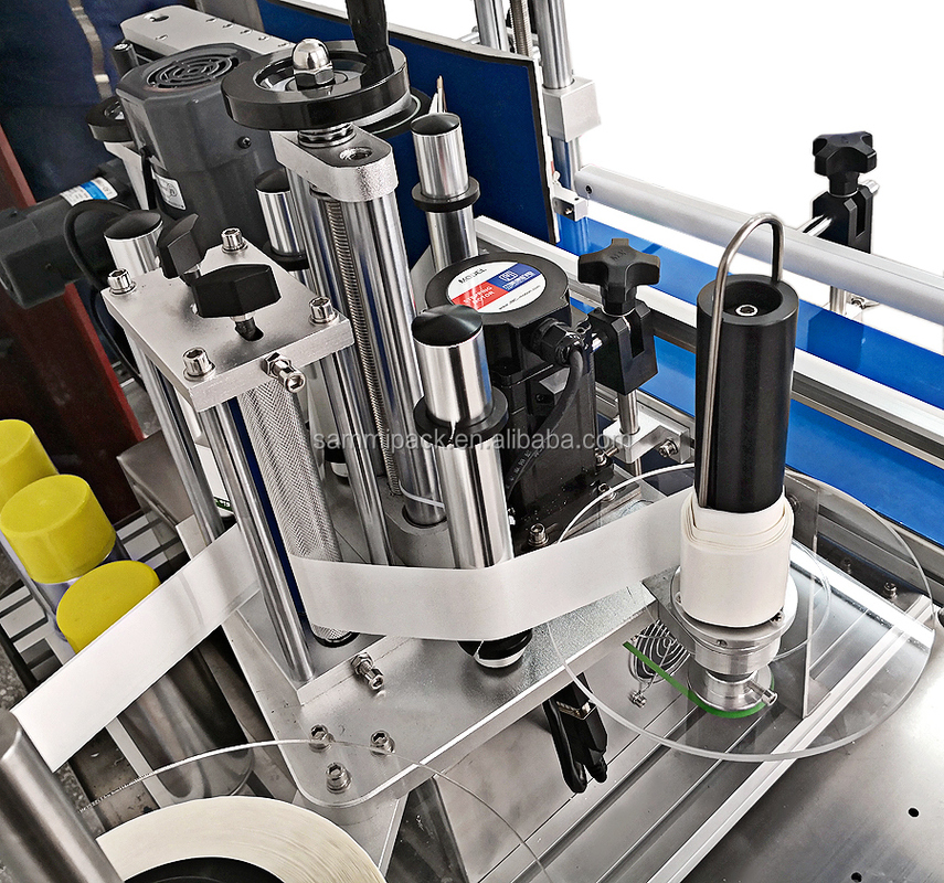 Automatic Round Bottle Labeler with PLC Touch Screen and Compact Design for 220V/50HZ Operation