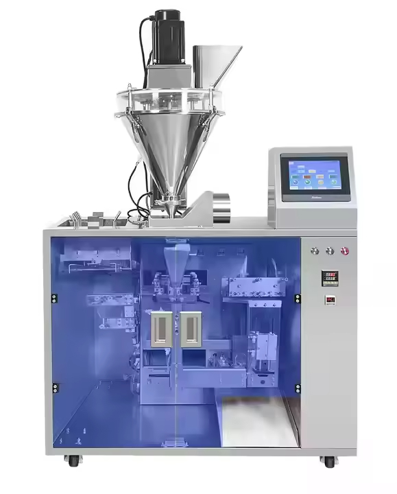 চেইন প্যাক স্ট্যান্ড-আপ জিপার পাউচ প্যাকিং মেশিন ডগ ফুড ওজন ভরাট সিলিং মেশিন প্লাস্টিক ব্যাগ প্যাকেজিংয়ের জন্য