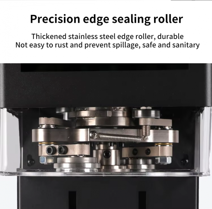 বৈদ্যুতিক সিলিং মেশিন যা শিল্পজাত টিনজাত খাবার, স্ন্যাকস, চা এবং কাগজের টিনের ঢাকনা সহজে সিল করতে পারে 5