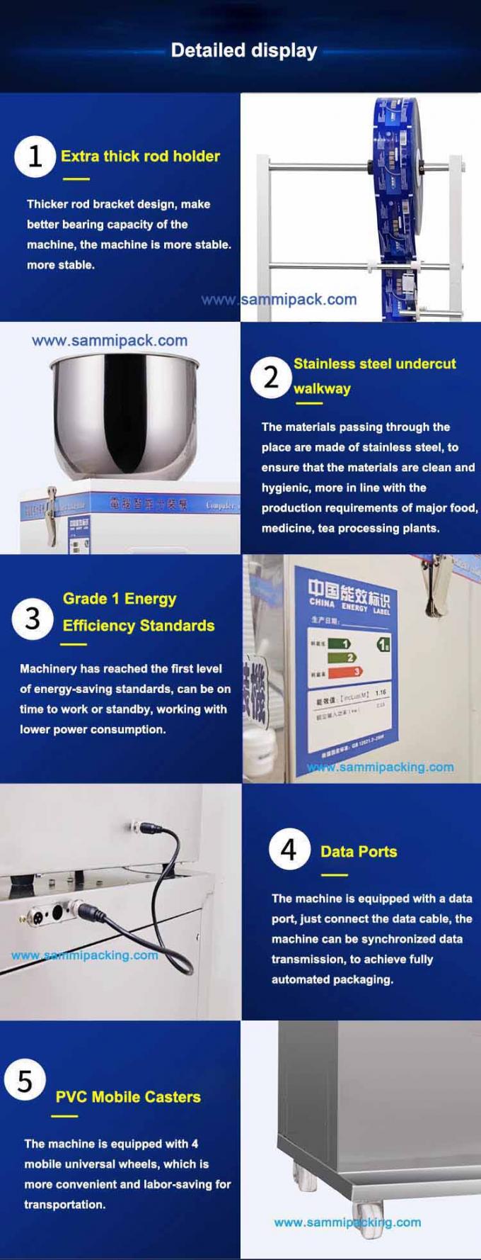 120.000 কেজি একক স্থূল ওজনের কাগজ প্যাকেজিং উপাদান চা পাউডার প্যাকিং মেশিন হট স্ট্যাম্প কোডার সহ 7