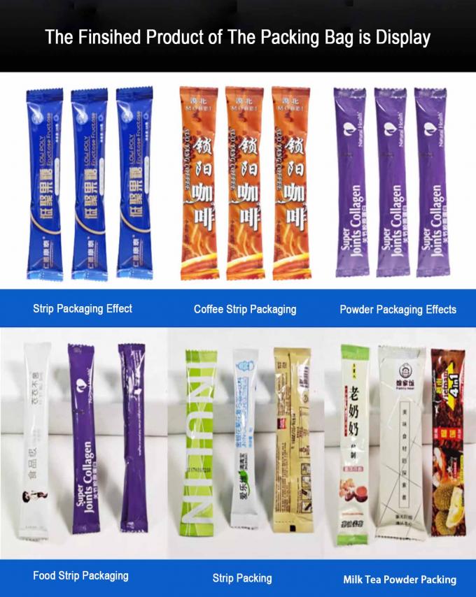 120.000 কেজি একক স্থূল ওজনের কাগজ প্যাকেজিং উপাদান চা পাউডার প্যাকিং মেশিন হট স্ট্যাম্প কোডার সহ 8