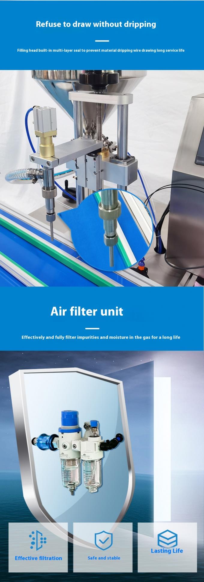 সহজ অপারেশন সম্পূর্ণ স্বয়ংক্রিয় সার্ভো রটার পাম্প মধু জন্য পেস্ট তরল ভরাট মেশিন ভিস্কোস তরল বাদাম মাখন কেচপ 2