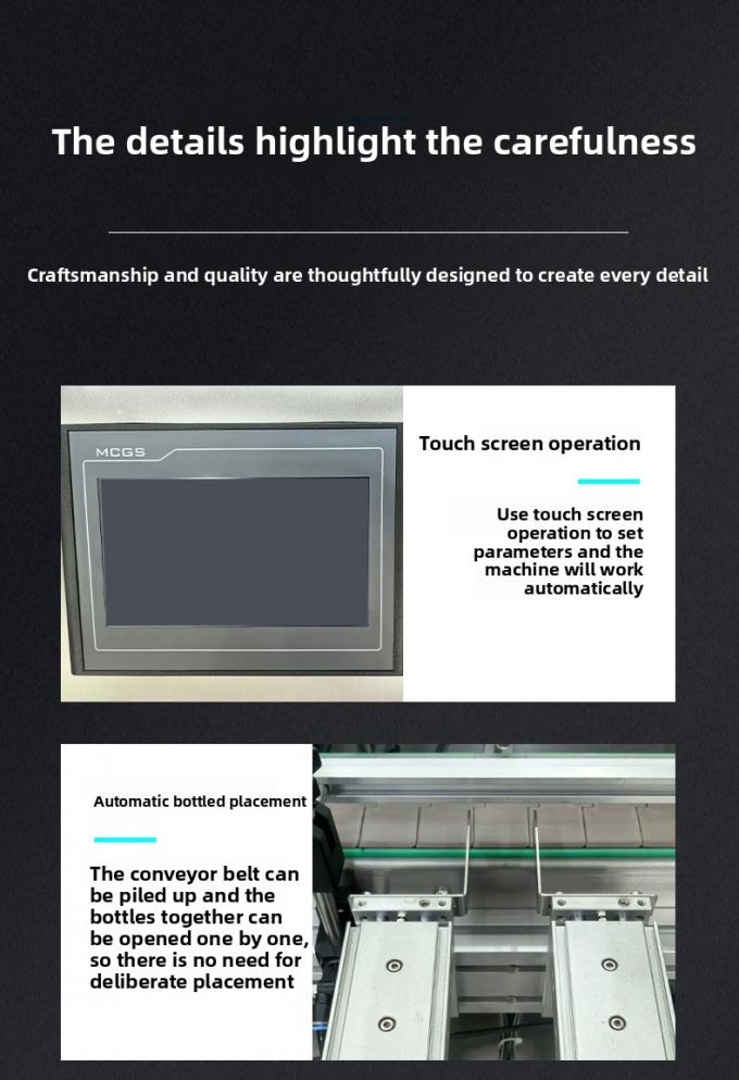 উচ্চ গতির স্বয়ংক্রিয় ডেস্কটপ 4 হেড চৌম্বক পাম্প তরল ভরাট ক্যাপিং মেশিন পানীয় জল স্বয়ংক্রিয় ভরাট ক্যাপিং জন্য 7