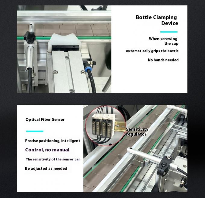 উচ্চ গতির স্বয়ংক্রিয় ডেস্কটপ 4 হেড চৌম্বক পাম্প তরল ভরাট ক্যাপিং মেশিন পানীয় জল স্বয়ংক্রিয় ভরাট ক্যাপিং জন্য 8