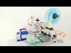 ভাল মানের সেমি-অটোমেটিক ফ্ল্যাট বোতল লেবেলিং মেশিন কোডার সহ প্যাকিং মেশিন