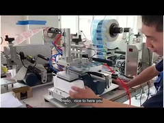 কোন বায়ু বুদবুদ প্যাকেজিং লেবেলিং মেশিন তারিখ প্রিন্টার সঙ্গে সমতল পৃষ্ঠ