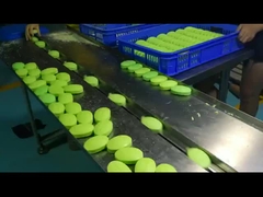 বিস্কুট কুকি মুনকেকের জন্য ডাবল ফ্রিকোয়েন্সি স্বয়ংক্রিয় বালিশ প্যাকিং মেশিন